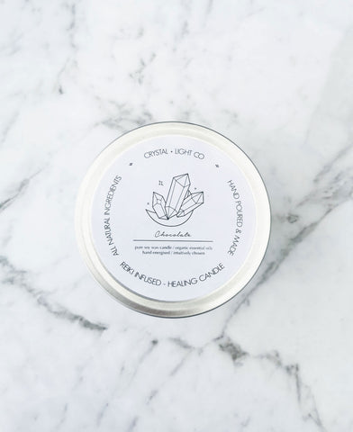 Chocolate - Travel tin Healing candle