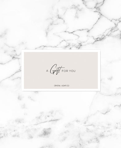 Crystal + Light Co Gift Card