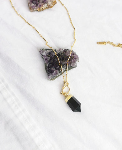 Black Obsidian Divine Necklace