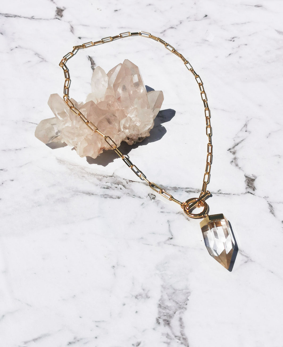Clear Quartz Goddess Necklace