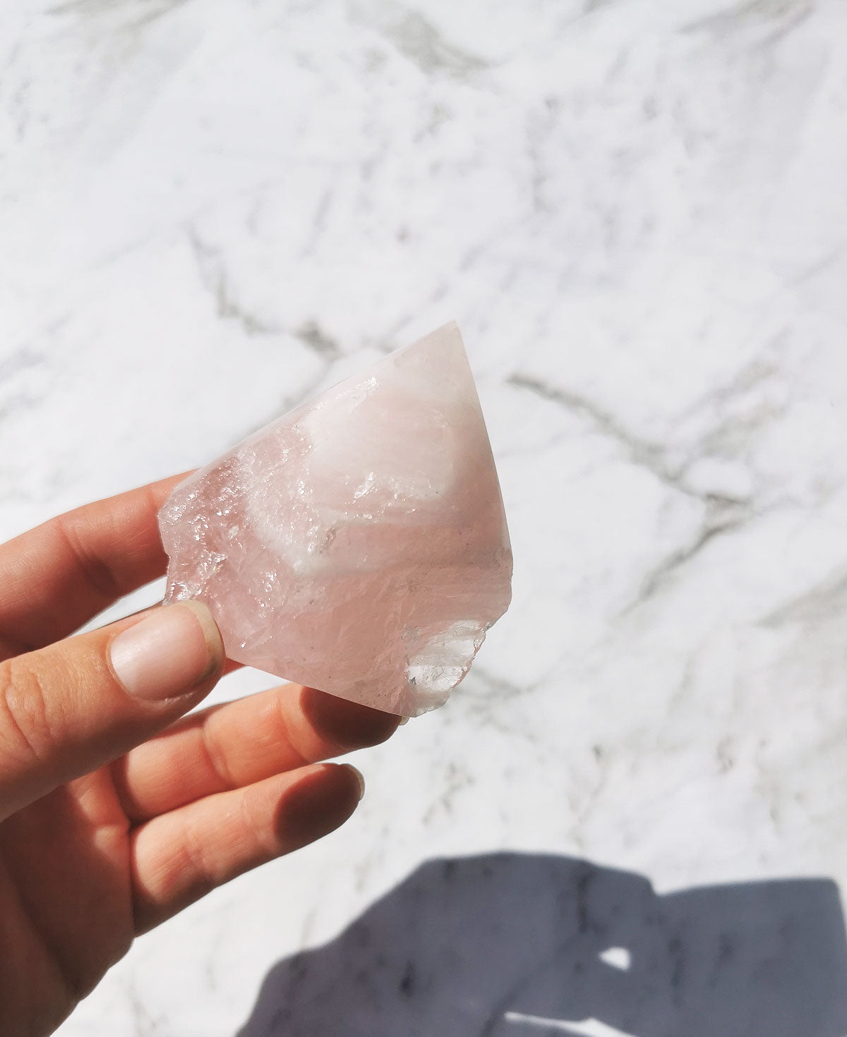 Rose Quartz - Base cut Point