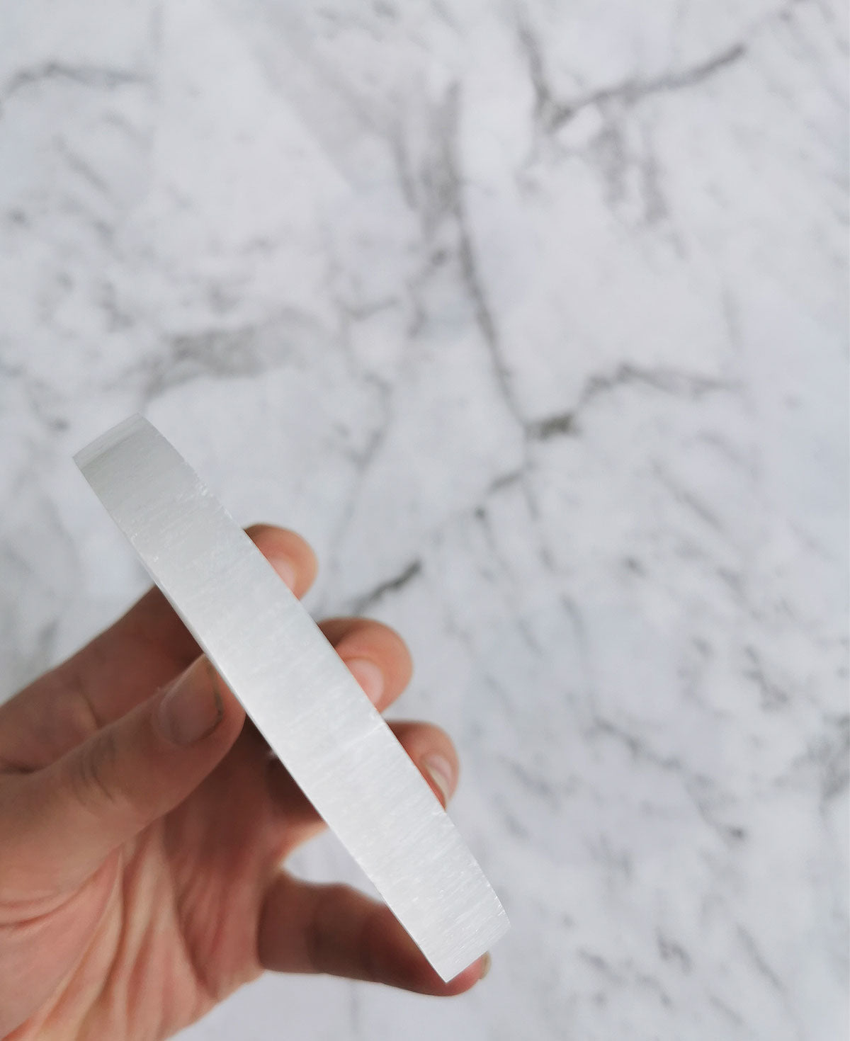 Selenite - Charge Plate Round - Crystal and Light Co